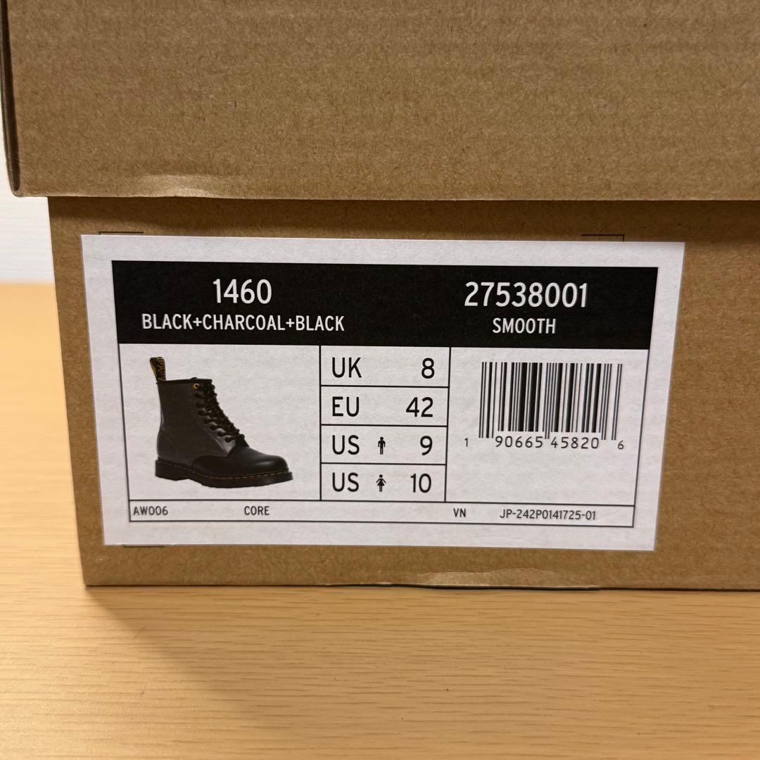 Dr.Martens 1460 8ホール ブーツ BK CHARCOAL