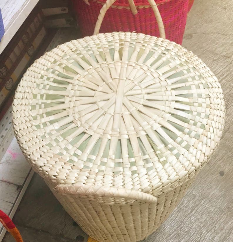 メキシコ バスケット わら製