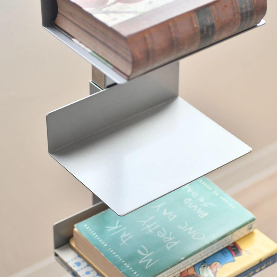 ブックタワー 隠しキャスター付き ハイタイプ 8段