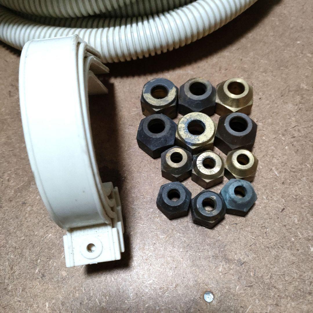 エアコン配管　ペアコイル 2分3分 10m　ドレンホース 15m