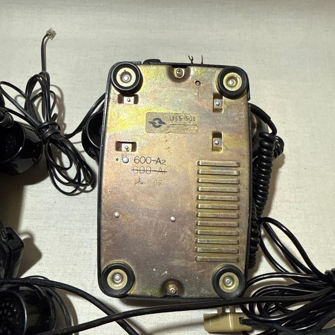 60s 昭和レトロ Japan 黒電話 ダイヤル式電話機 5台まとめ売り セット