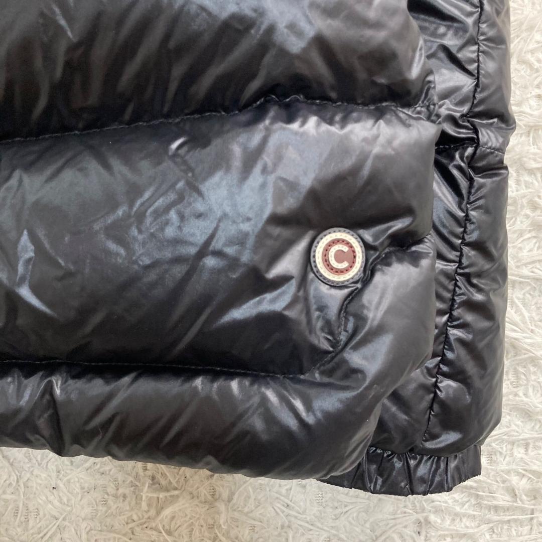 17210✨コルマー 52 LL シャイニー 肩ロゴ ダウンジャケット ブラック