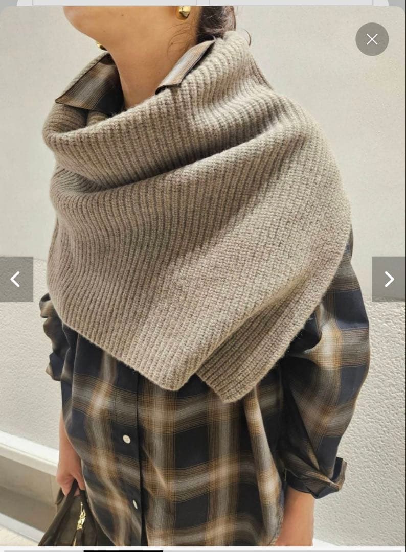 Spick and span ニットスヌード