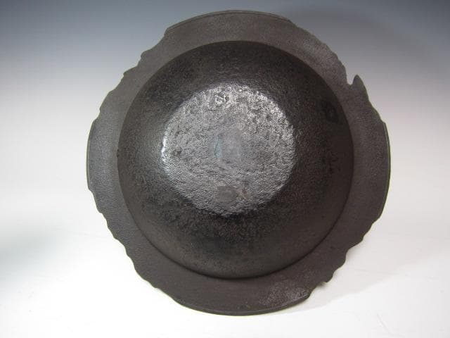 ★　山本閑浄　透木釜　銀つまみ　裏千家　十五代　鵬雲斎の花押★x628