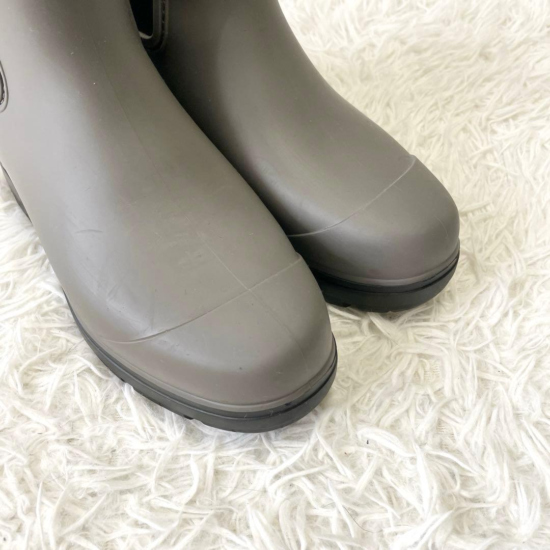 未使用級✨UGG DROPLETドロップレット レインブーツ グレー系 25.0