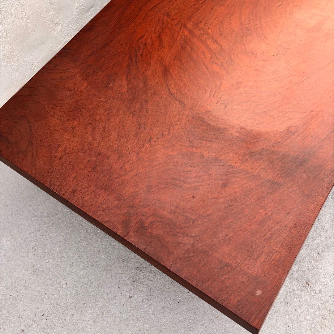 アンティーク 無垢材 一枚板センターテーブル 硬質で重厚な一枚板　ローテーブル