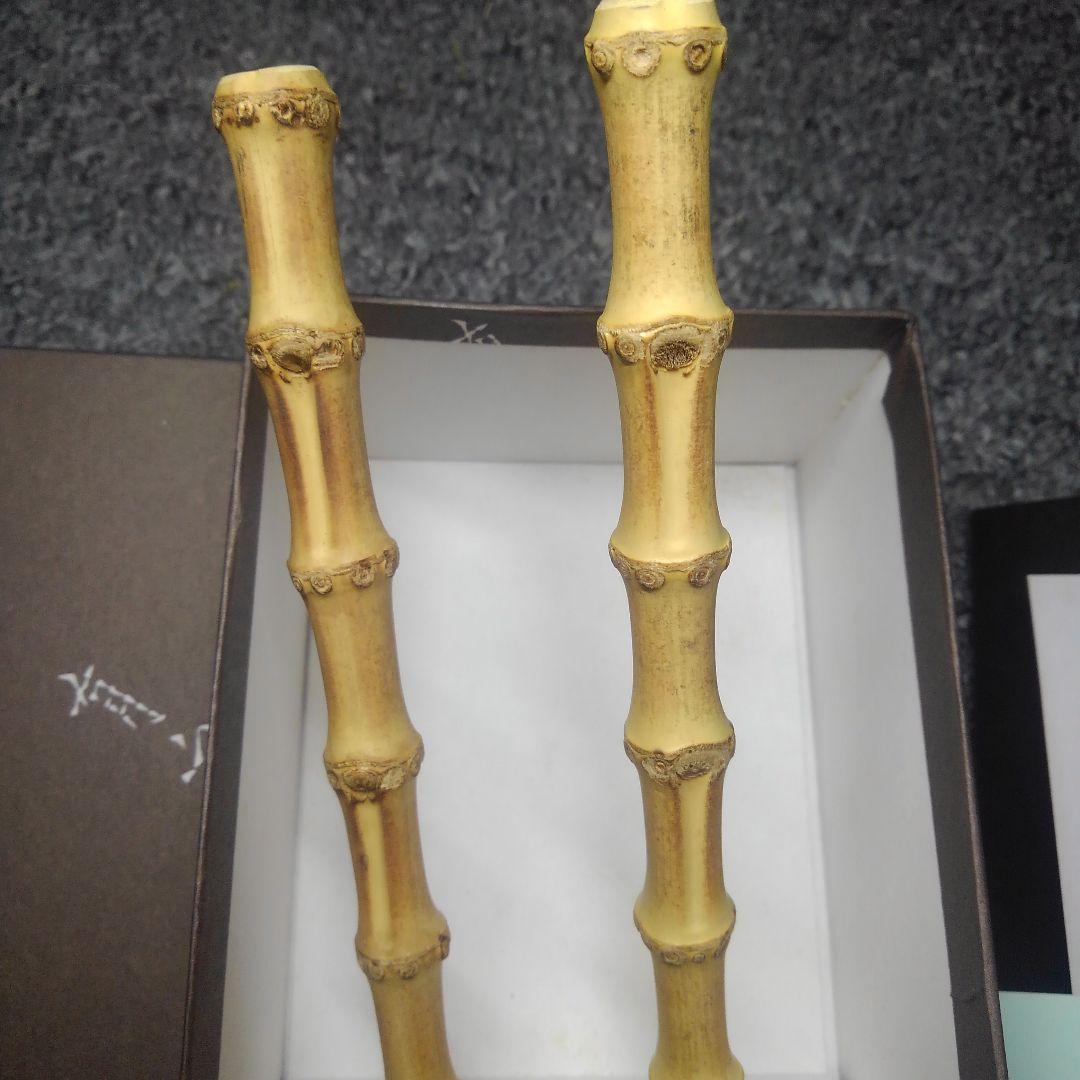 ONo.776　未使用　有次　竹柄チリレンゲセット