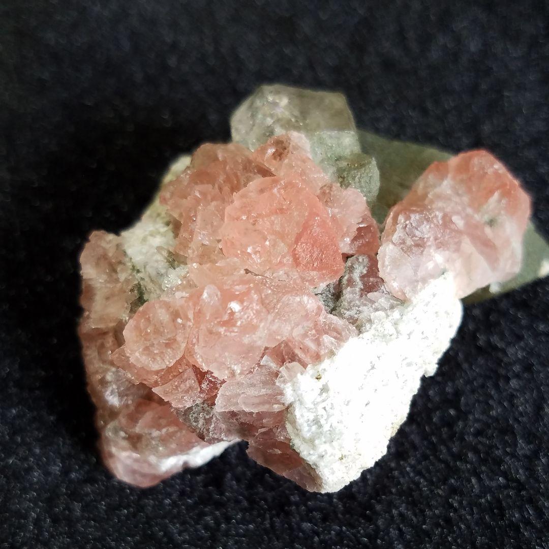 スイス産　アルプスクォーツピンクフローライト&クローライト