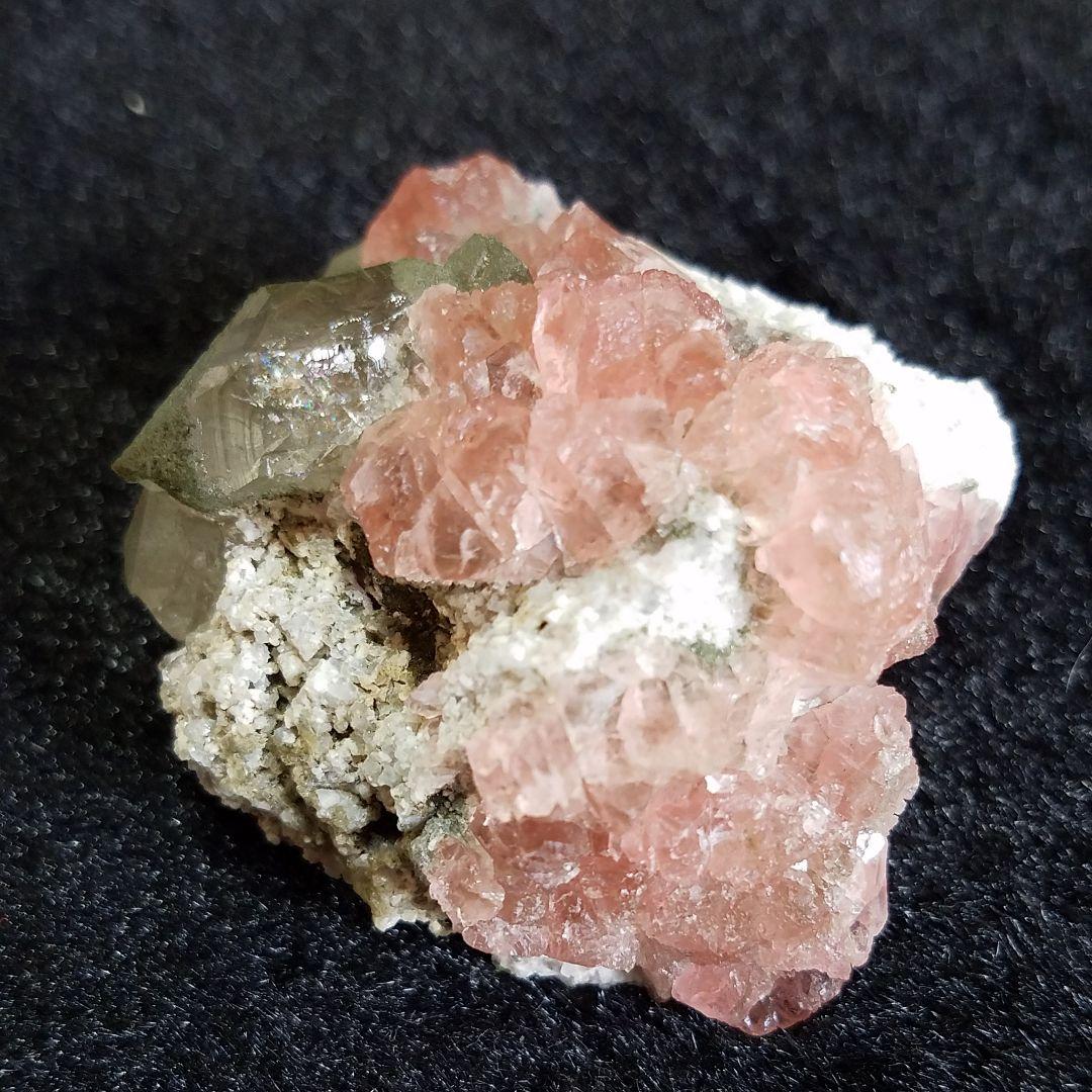スイス産　アルプスクォーツピンクフローライト&クローライト