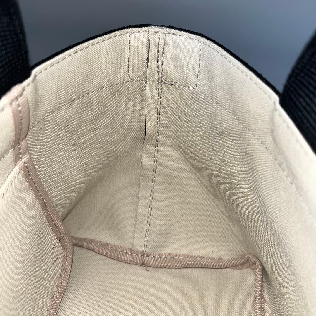 エルベシャプリエ　ハンドバッグ　701GP　コーテッドキャンバス　コットン　黒