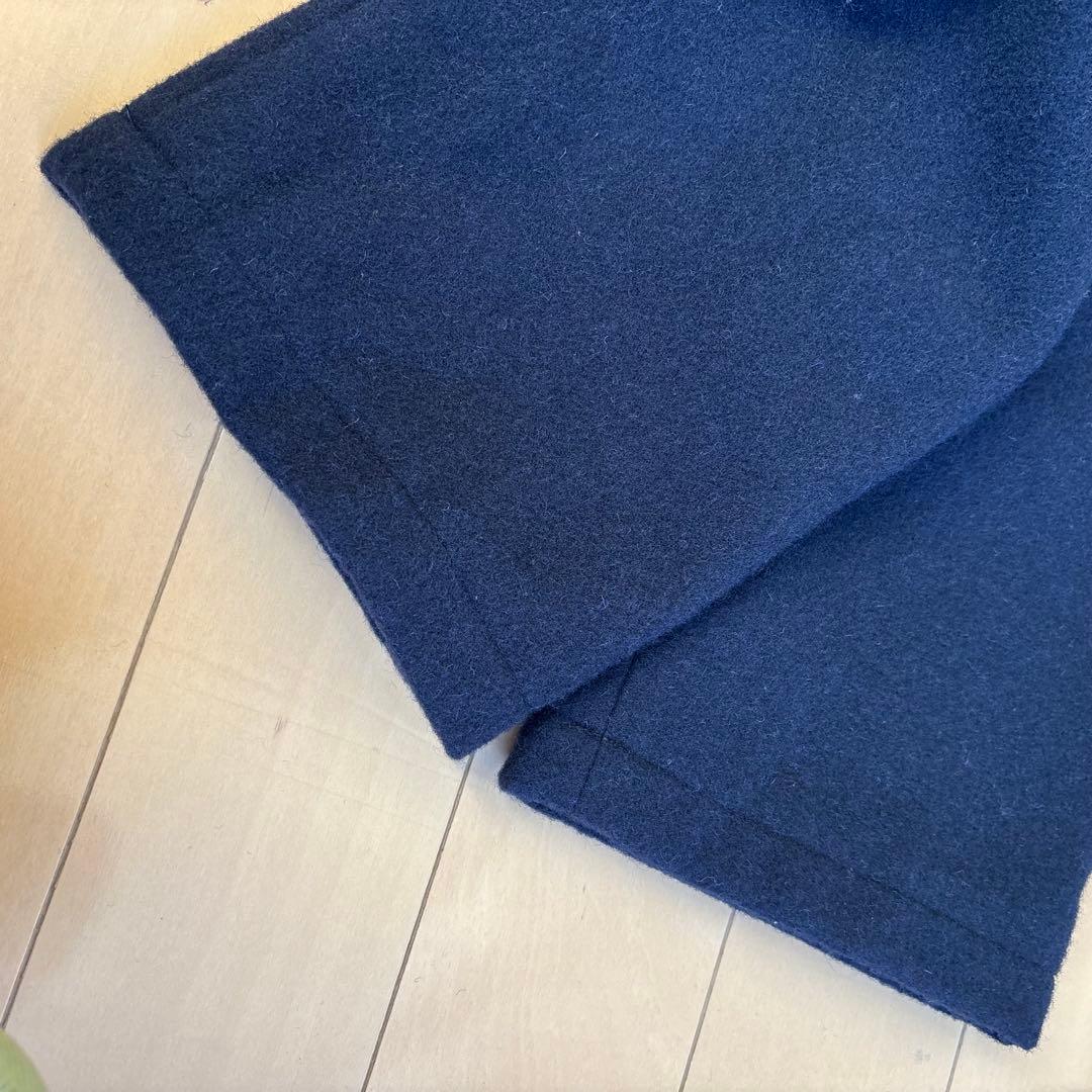 DANTON 24AW ギャザーショートコート WOMEN ネイビー