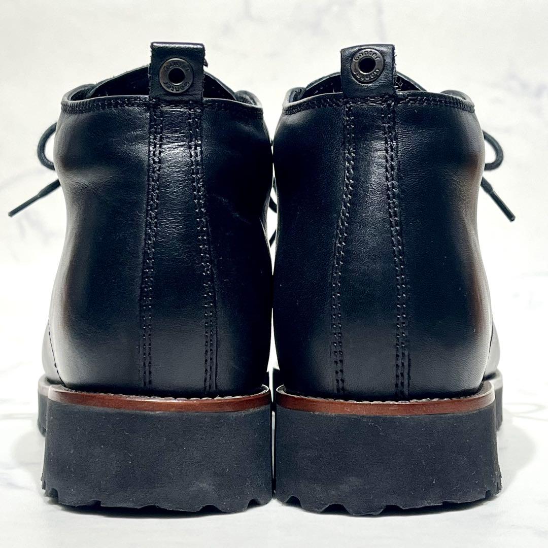 極美品☆ガンター ショートブーツ 黒 23.5cm コンフォート ラギッドソール