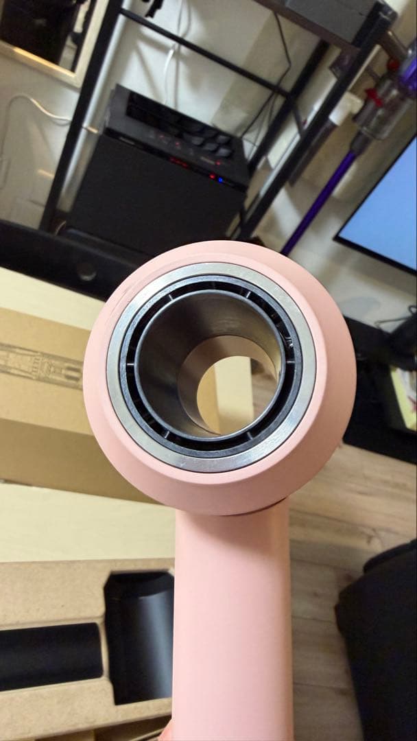 Dyson Spersonic ピンク ヘアドライヤー ブラシアタッチメント付き