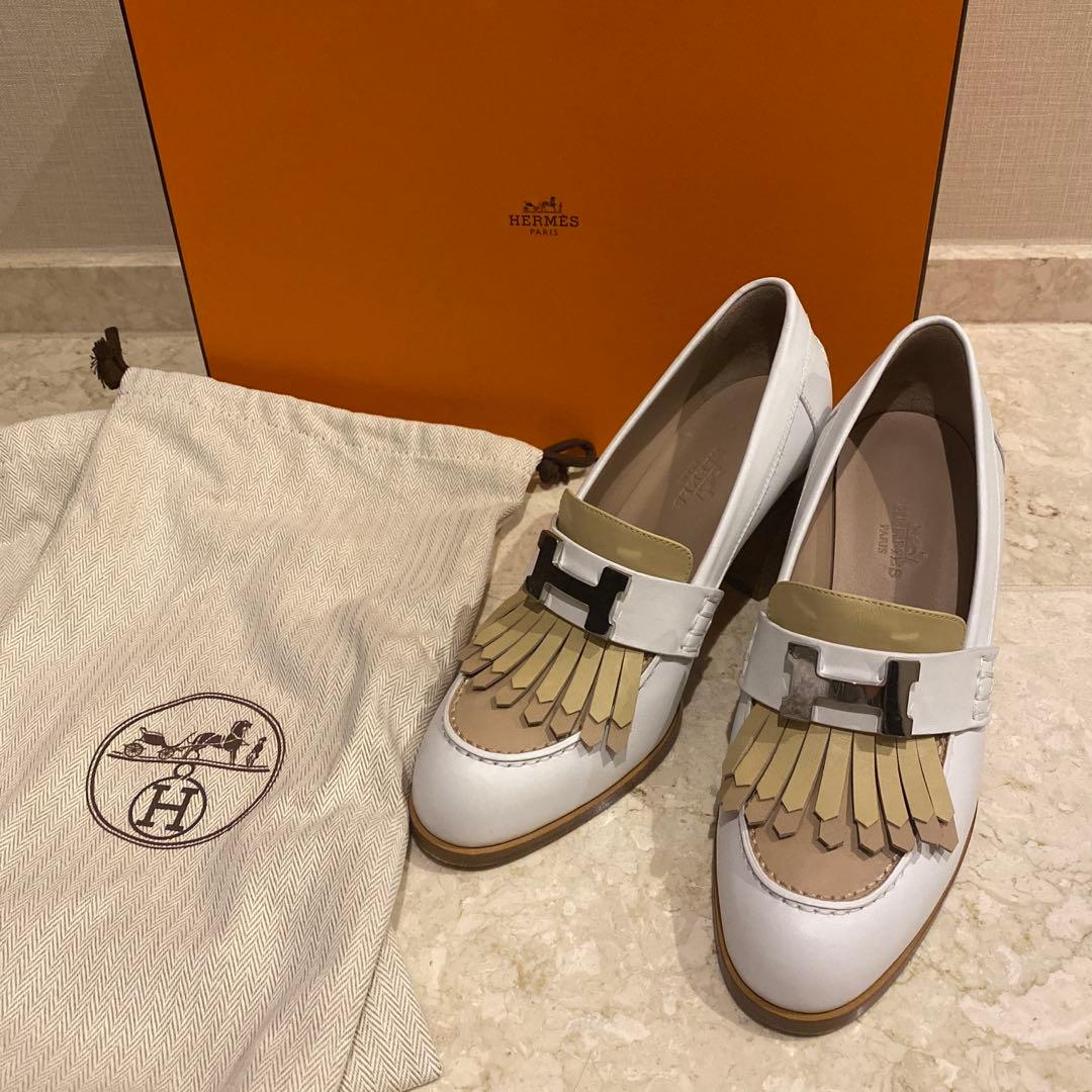 【正規品】HERMES エルメス エリゼローファー 35 モカシン　ロワイヤル