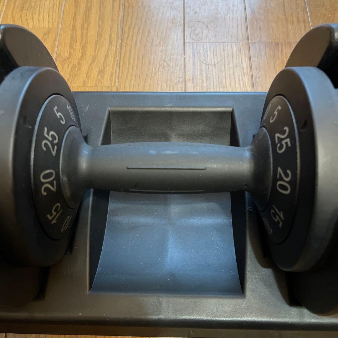 ②簡単切替の可変式ダンベル25kg １個(2つ出品してます)【RIORES】