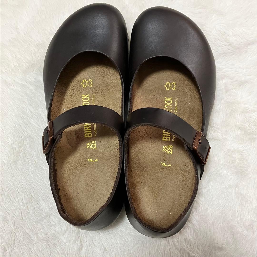 美品 ビルケンシュトック MANTOVA メリージェーン レザー シューズ 35