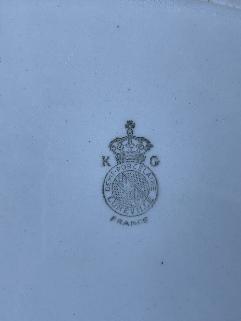 murakawa 陶器　リュネビル　オーバル　楕円形　大皿　薔薇　ラヴィエ