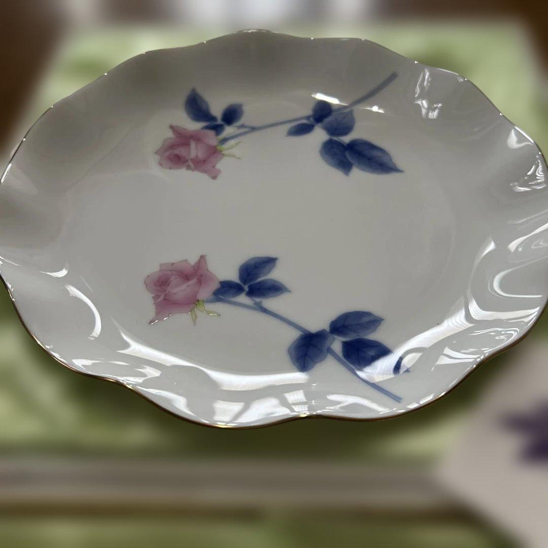 香蘭社　イングリッシュローズ　パーティー皿