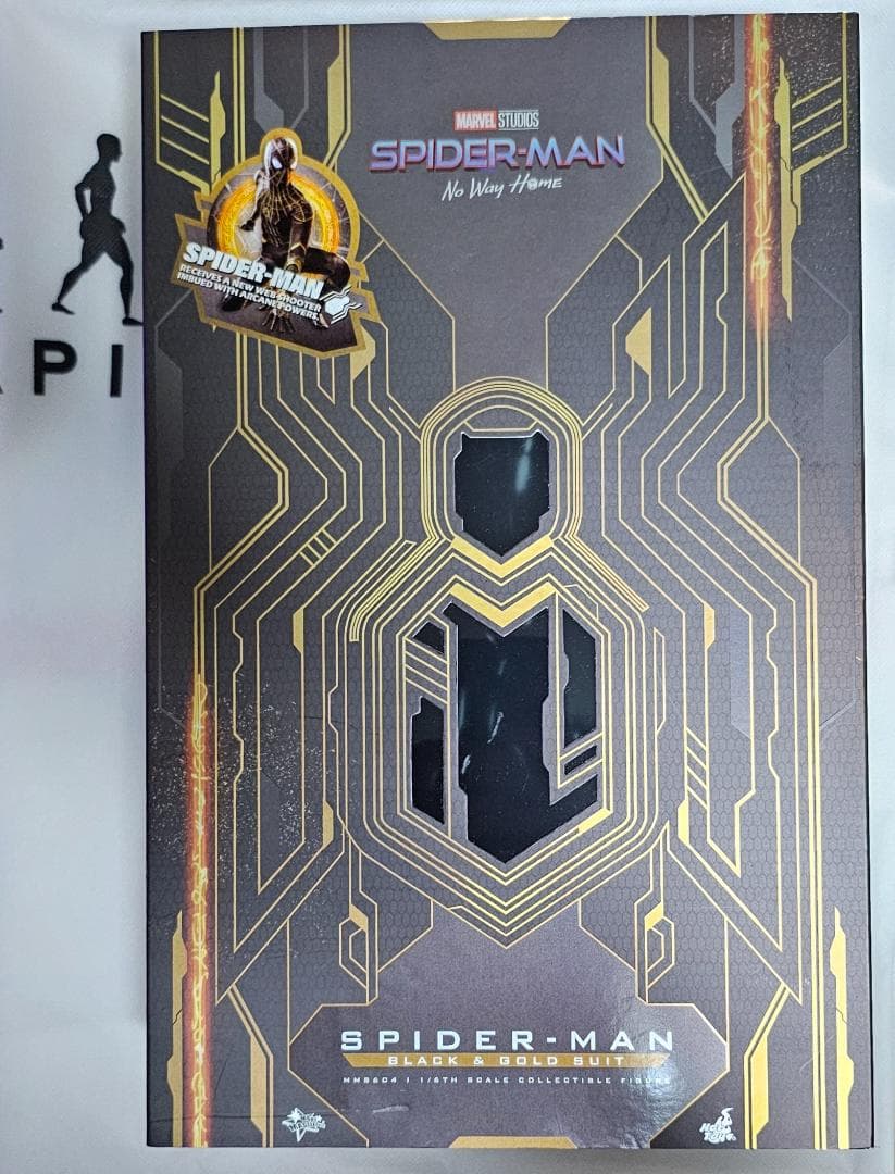 毛*毛様 【美品】 ホットトイズ スパイダーマンブラック＆ゴールドスーツ版
