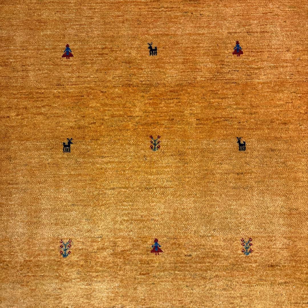 手織りペルシャ絨毯　新品　ギャッベ　215×90 ラグ　カーペット　リズバフ