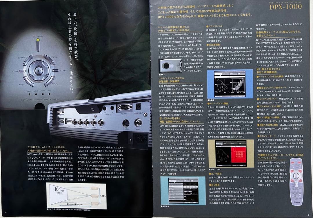 ヤマハ プロジェクター　DPX-1000