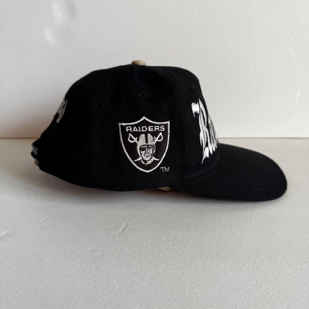 オールドイングリッシュ Raiders Oakland キャップ 黒 ビンテージ