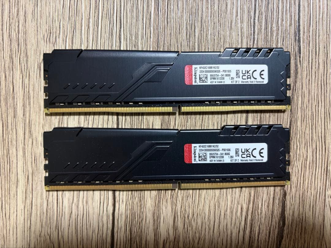 Kingston FURY BEAST DDR4 16GB メモリー 2枚セット