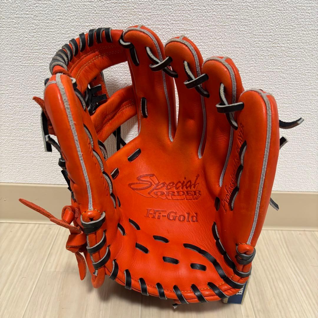 ミ*ル様 ハイゴールド　一般硬式グローブ 内野手用MHG6416右投げ用