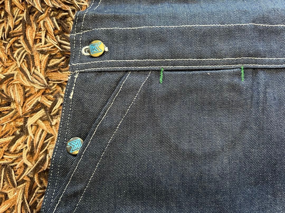 オーバーオール60s-70sデッドストック RUGGED K 42×32