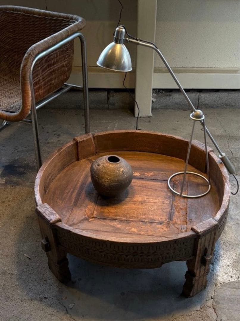 1900年代初頭 インド古木円卓 チャクラ