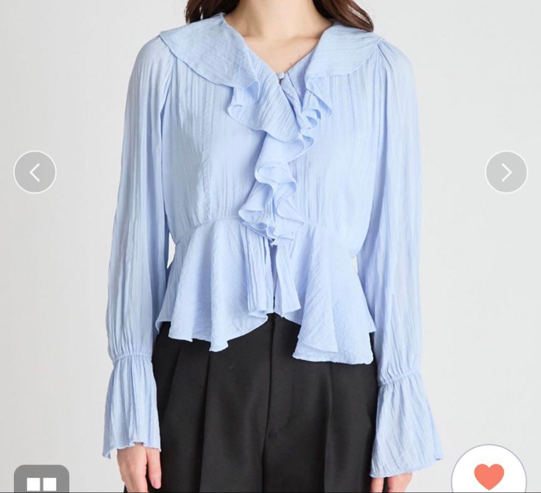 【CELFORD】フリルペプラムブラウス【新品、タグ付】