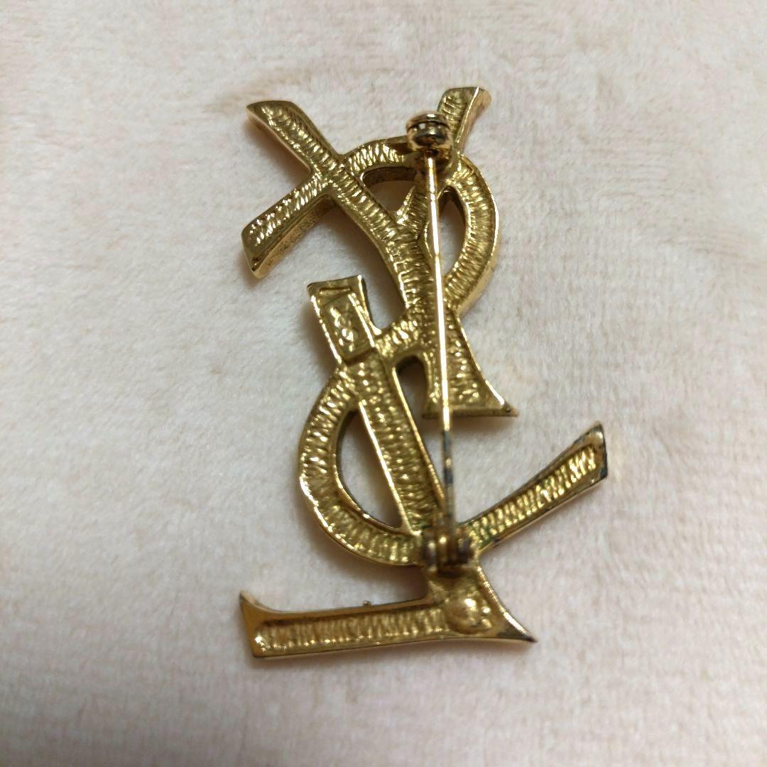 YSL クリスタルブローチ