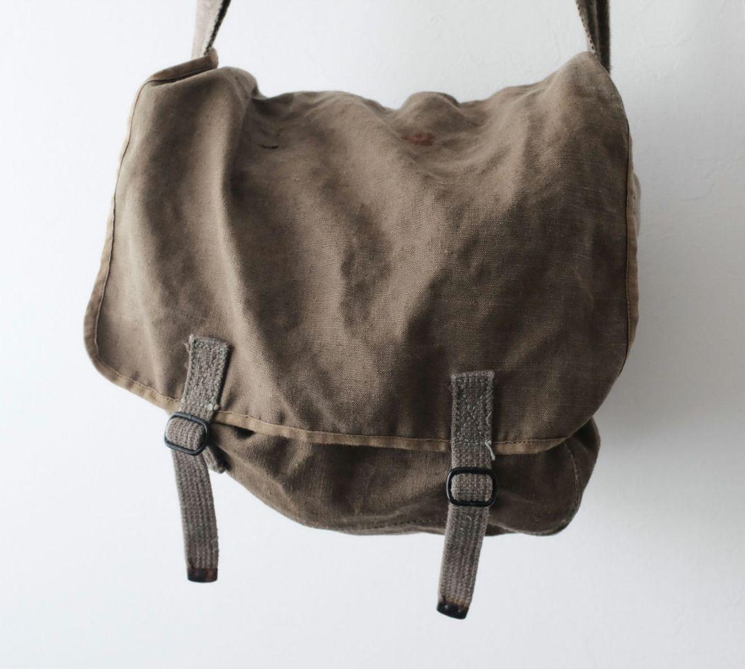 フランス軍 リネンショルダーバッグ