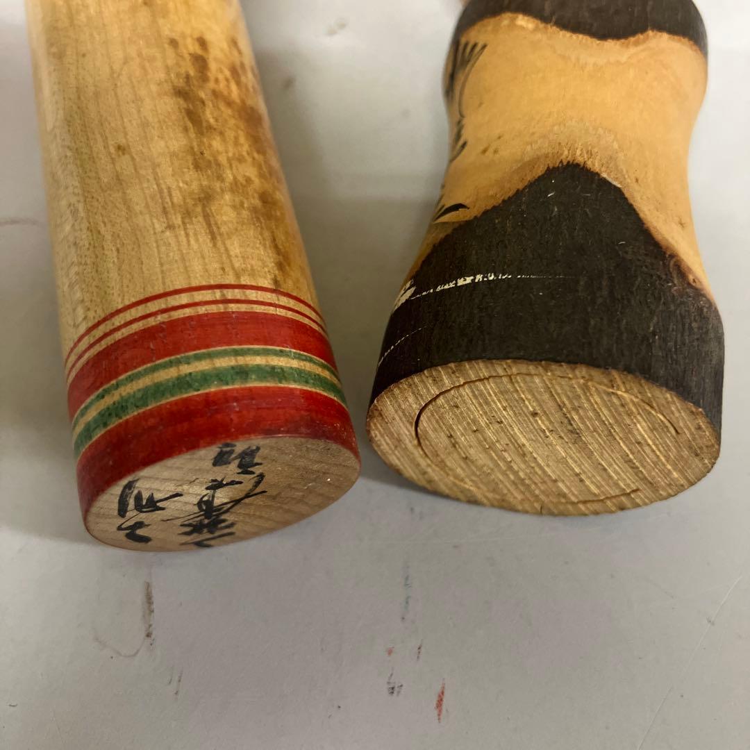 D-3 伝統こけし 創作こけし 民芸品 昭和レトロ 木製 こけし 小芥子