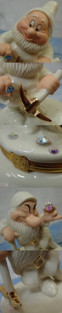 RU-6391 LENOX ディズニー白雪姫＆七人の小人 小物入れ8点セット