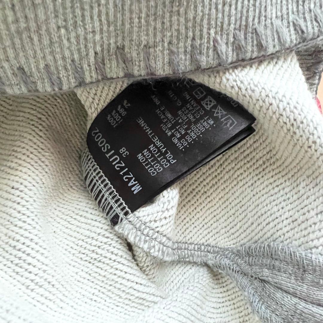 試着のみ MUVEIL ミュベール スズラン刺繍裏毛プルオーバー 38