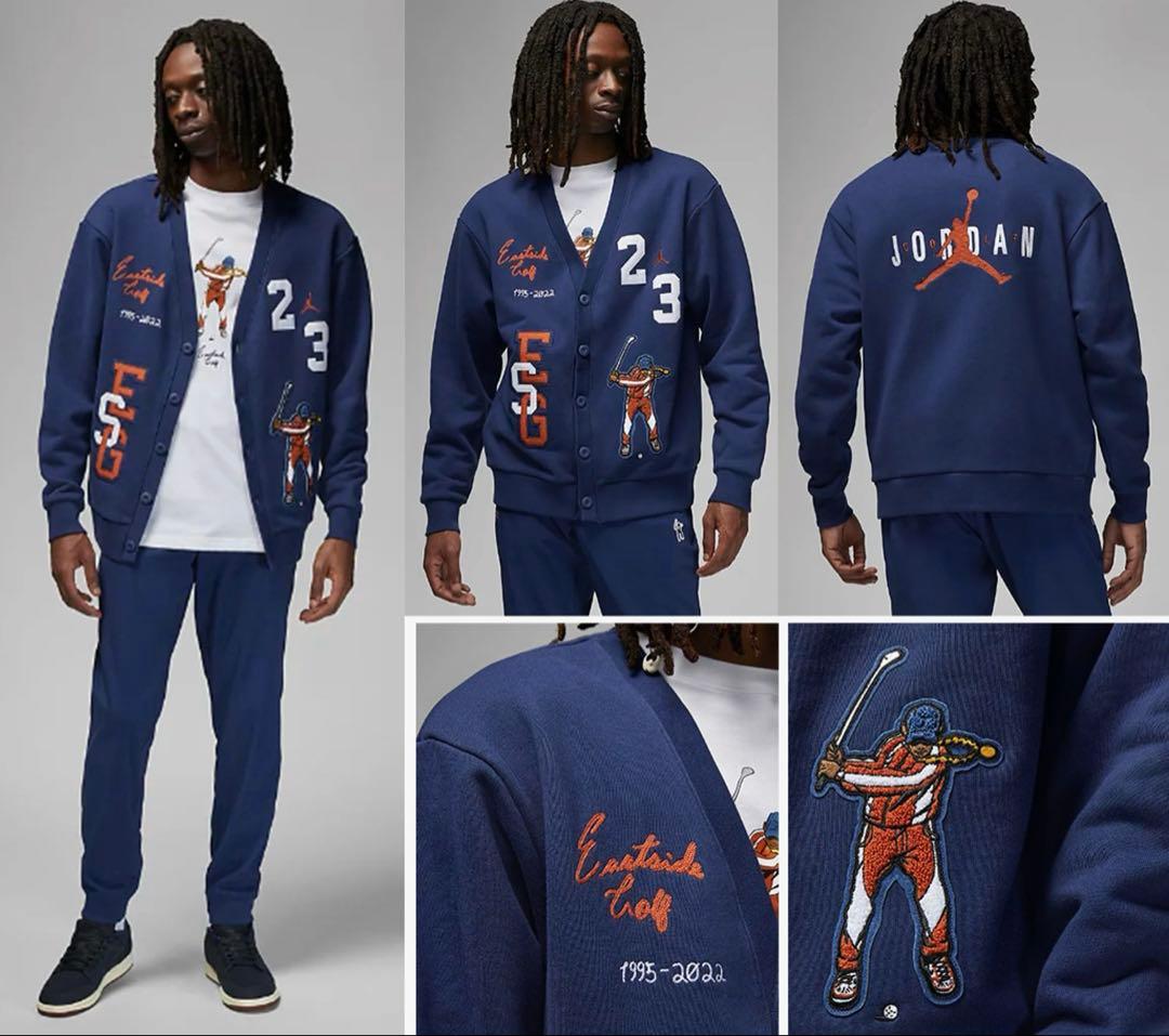 イーストサイドゴルフ×ジョーダン コットンカーディガン NIKE USサイズXL