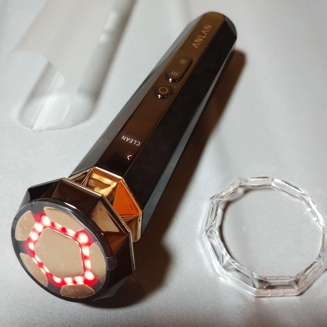 【新品未使用】ANLAN 美顔器・専用エピジェル80g付き・ブラック＆ゴールド