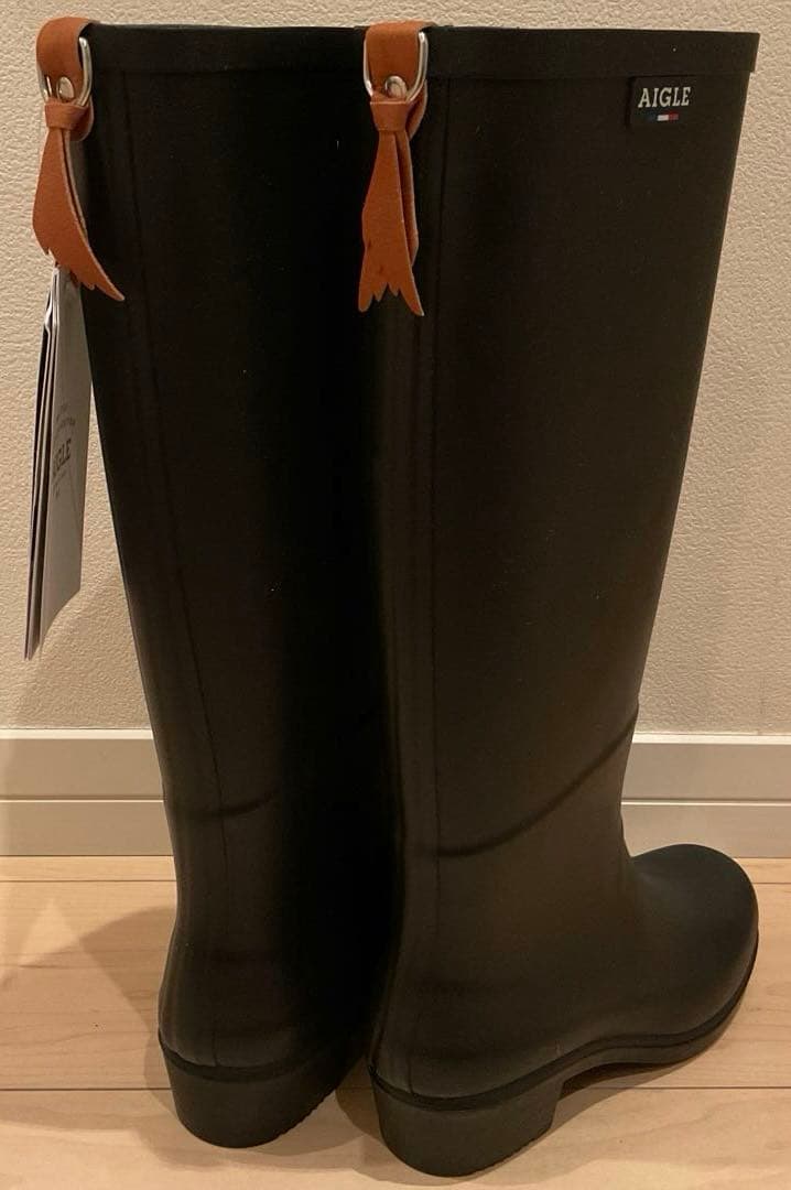 【曲線美で美脚に！】未使用AIGLE JULIETTE 22.5cmレインブーツ