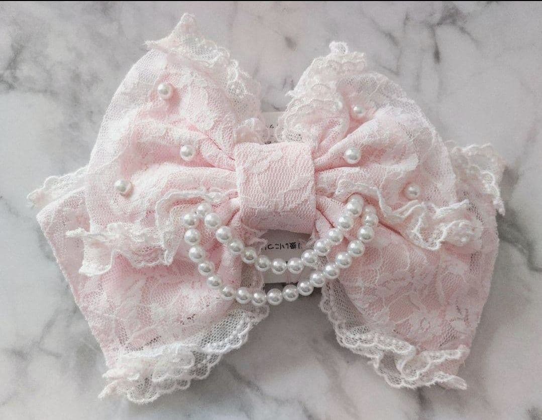 AngelicPretty PrincessLacyRibbonバレッタ ピンク