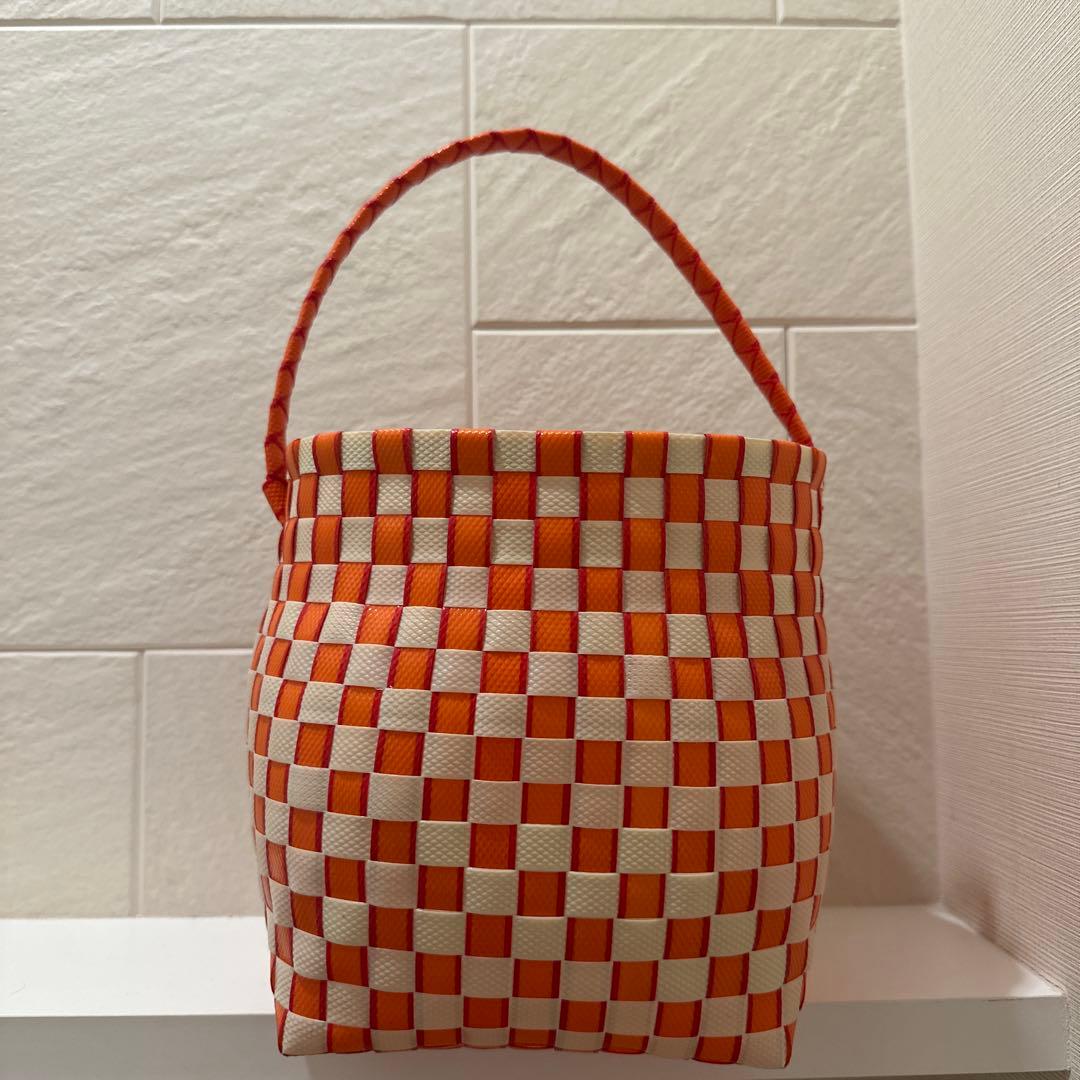 【MARNI】マルニMARKET POD BASKETバッグ オレンジ