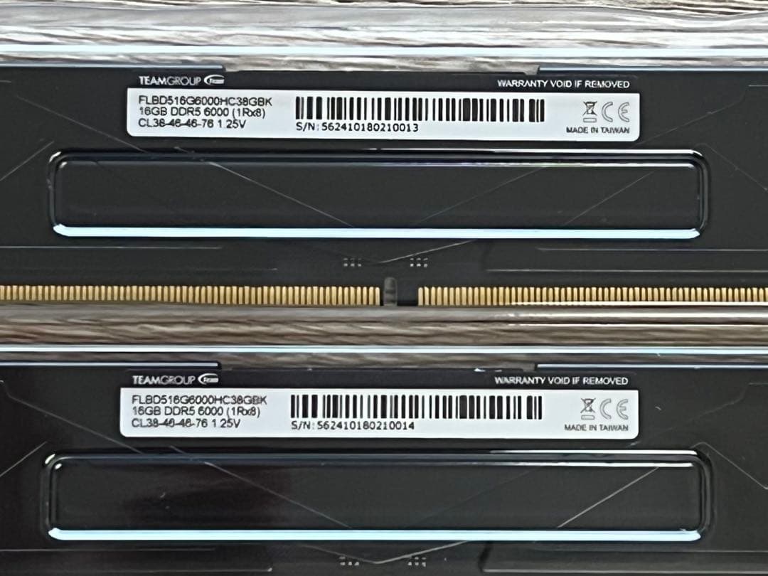 メモリー DDR5 6000Mhz PC5-48000 16GBx2