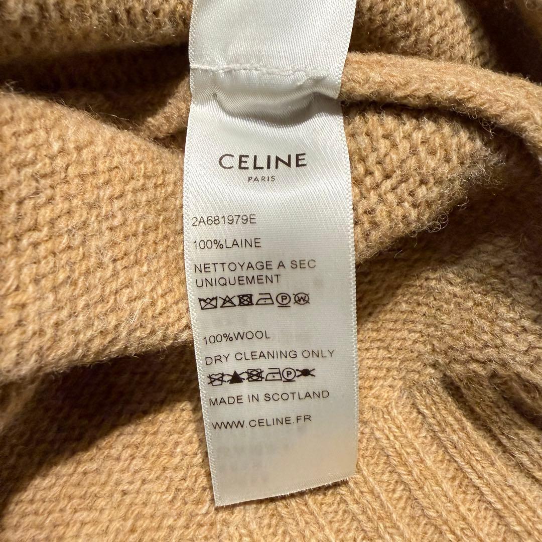 セリーヌ クルーネックニット ベージュ XS エディスリマン