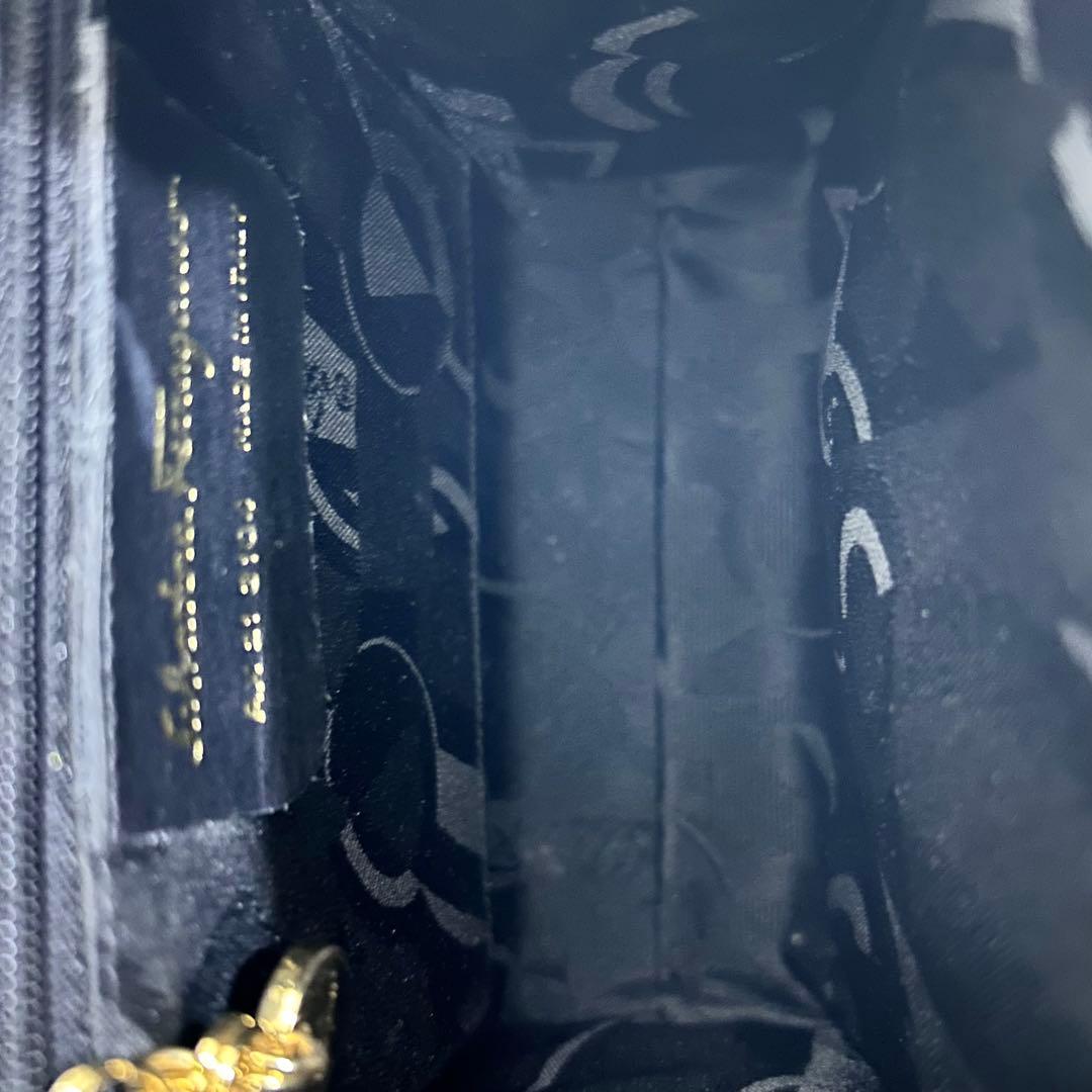 サルヴァトーレ フェラガモ ヴァラリボン フォーマル 2way ハンドバッグ