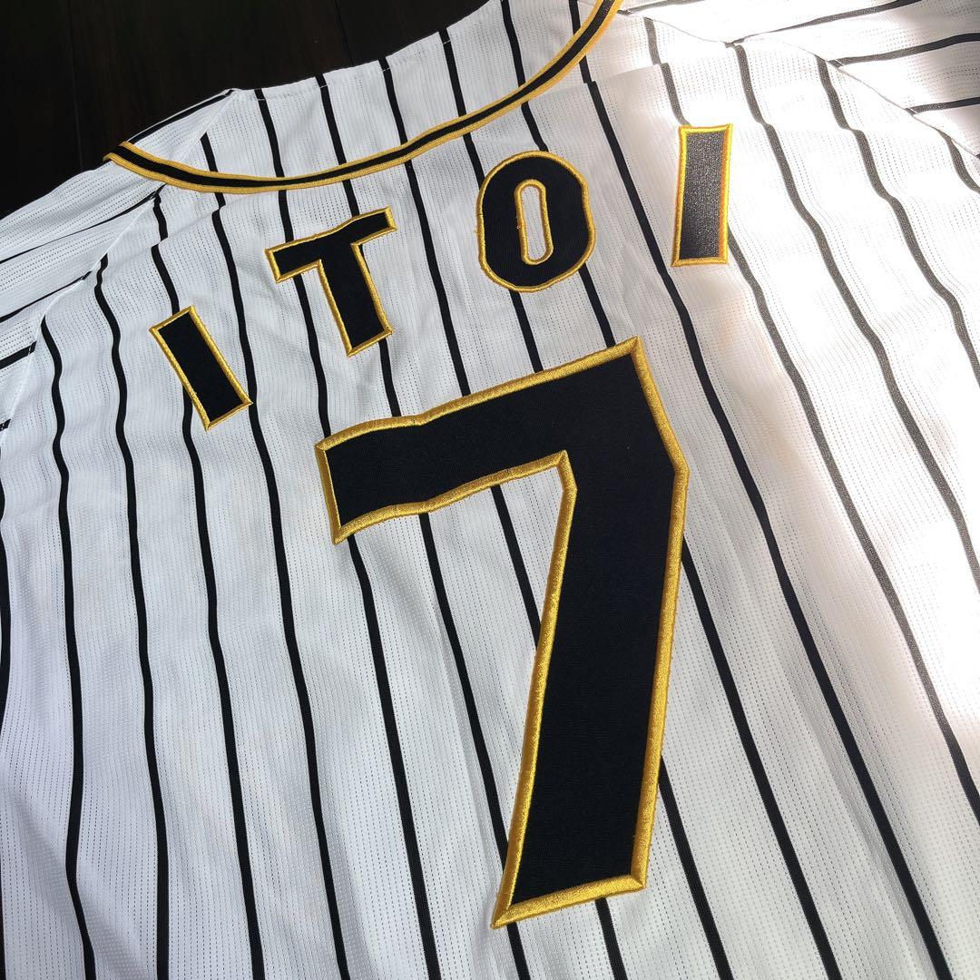 阪神タイガース　糸井　7番　ユニフォーム　刺繍　虎　希少　Lサイズ