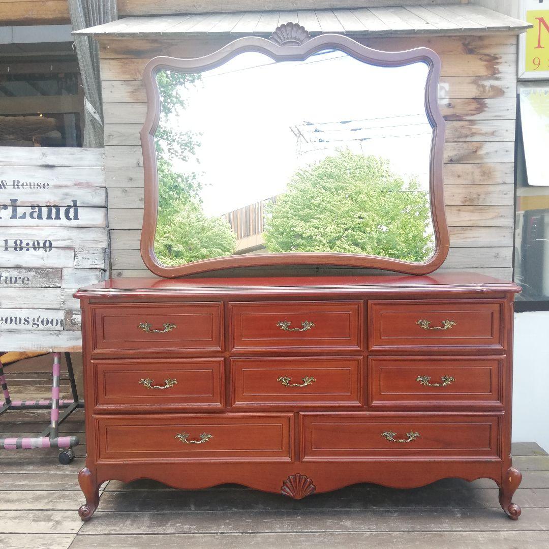M♦送料込　専用アンティーク 猫脚　ロココスタイル ドレッサー チェスト 鏡台