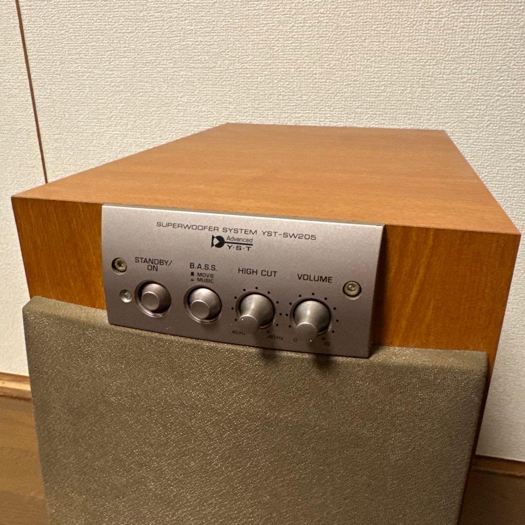 【希少】YAMAHA アンプ内蔵サブウーファー YST-SW205 チェリー