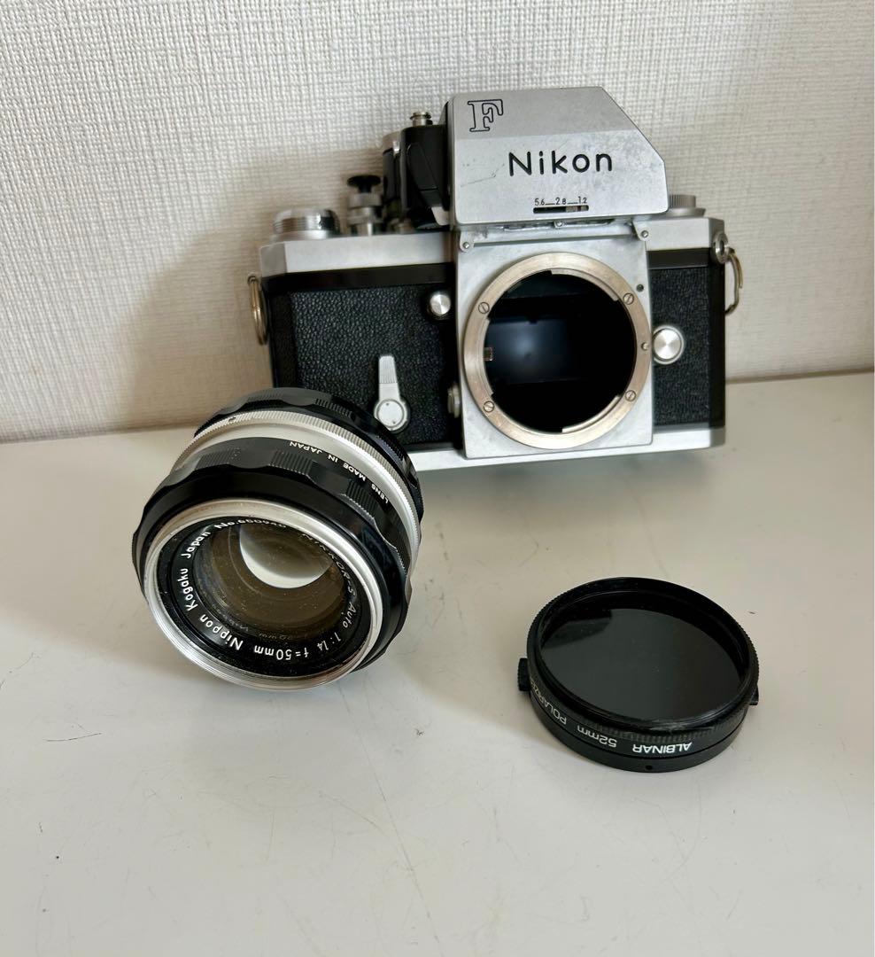 ニコン Ｆフォトミック　シルバー+NIKKOR-S  Auto +小物