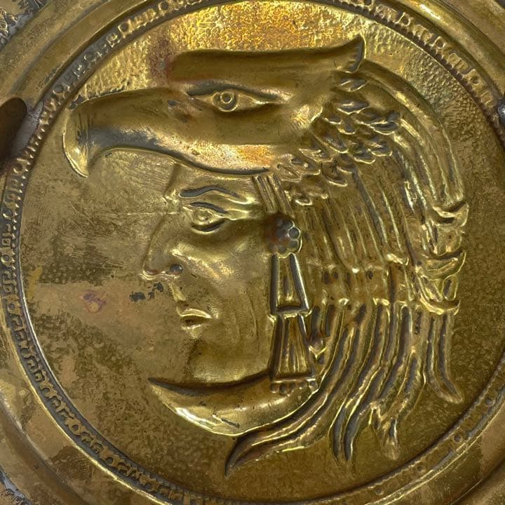 ビンテージ アンティーク 灰皿 メキシコ 貨幣  インディアン 硬貨