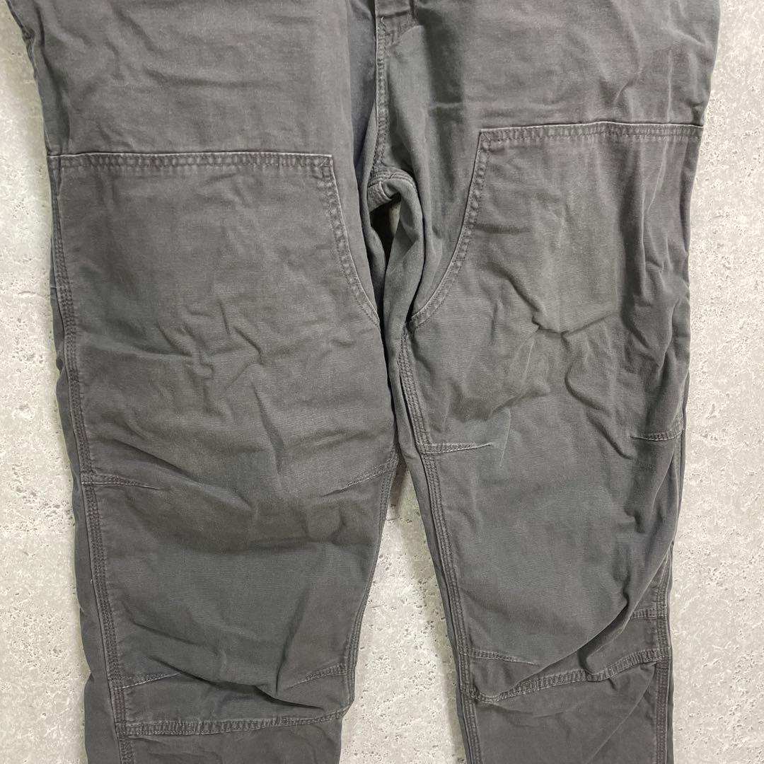 カーハート　オーバーオール　ダブルニー　ビックサイズ　グレー　W46 L34